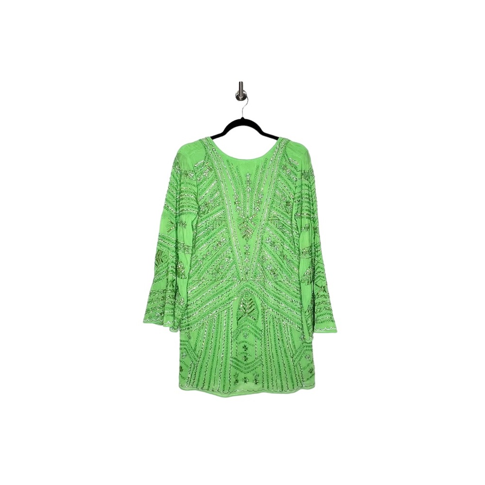 Zara Beaded Tunic Dress  Green Size Small-Medium - Picture 13 of 16